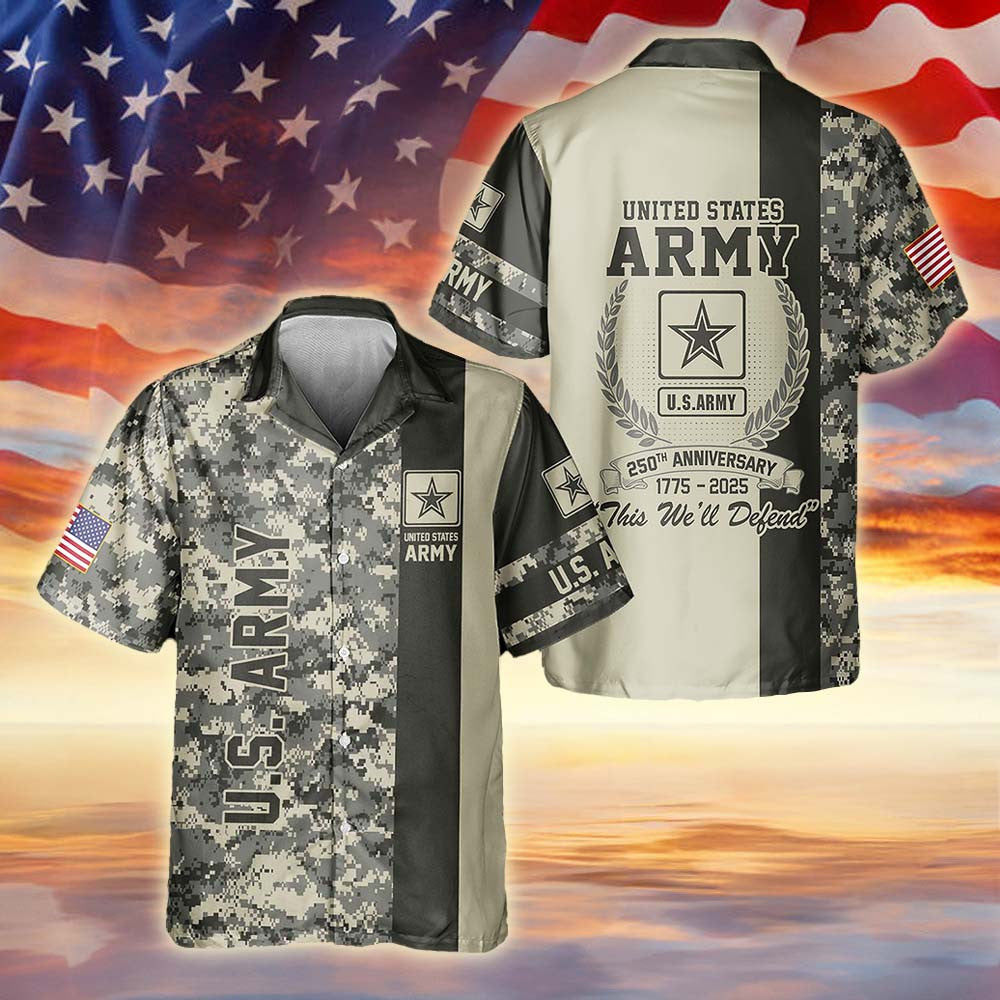 US Army Hawaiian Shirt Army Strong Support Our Veterans Military Appreciation Gift