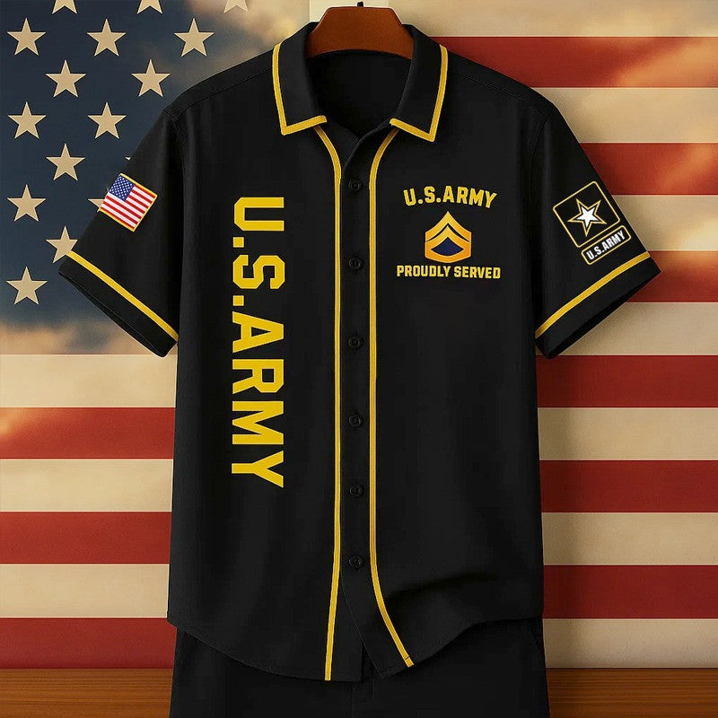 US Army Veteran Day Hawaiian Shirt Proud To Serve Gift For Army Lovers