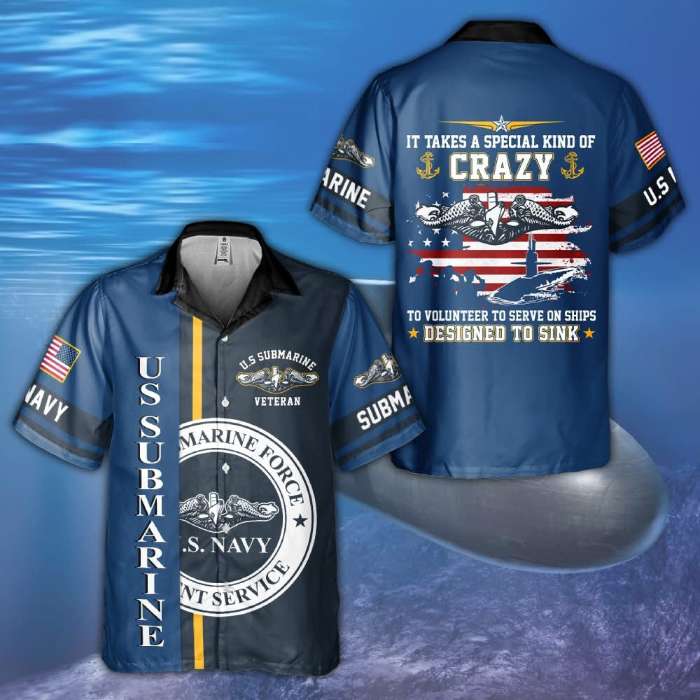 U.S. Navy Submarine Force Veteran Hawaiian Shirt Best Gifts For Submariners Veterans Day