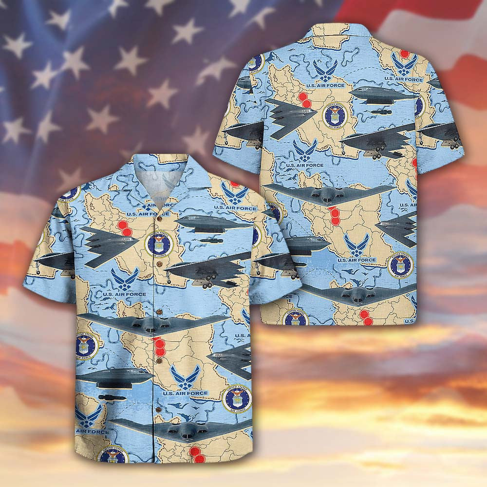 US Air Force Great B-2 Spirit Bomber Hawaiian Shirt Stealth Aircraft Pilot Gift For Him