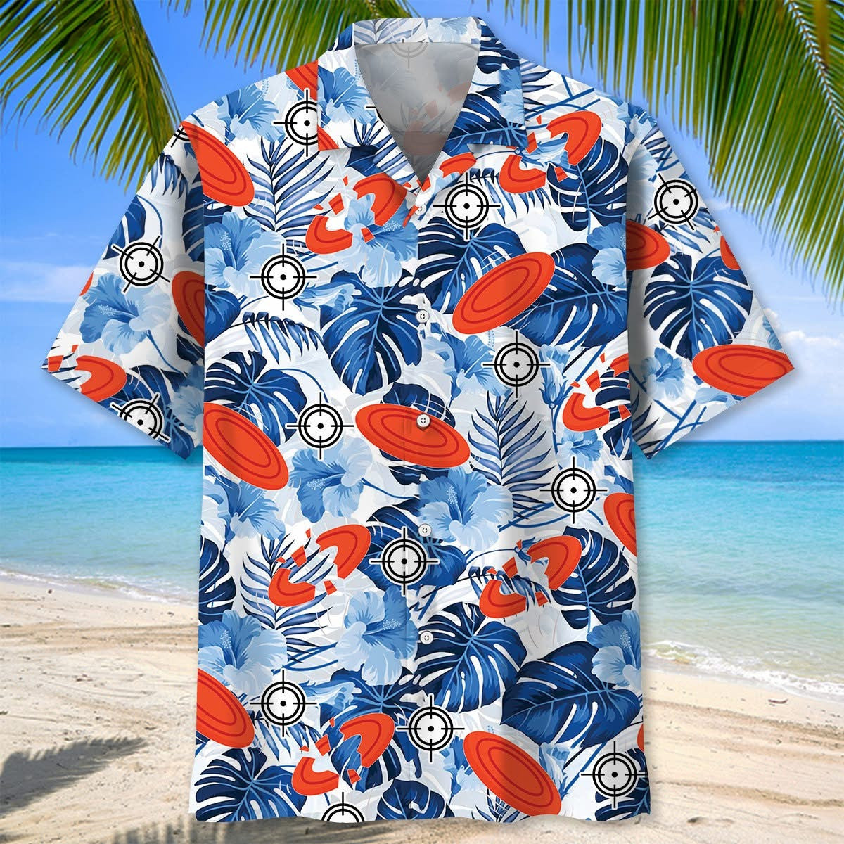 Skeet Shooting Hawaiian Shirt Hibiscus Tropical Aloha Shirt Clay Skeet Shooting Lover Gifts