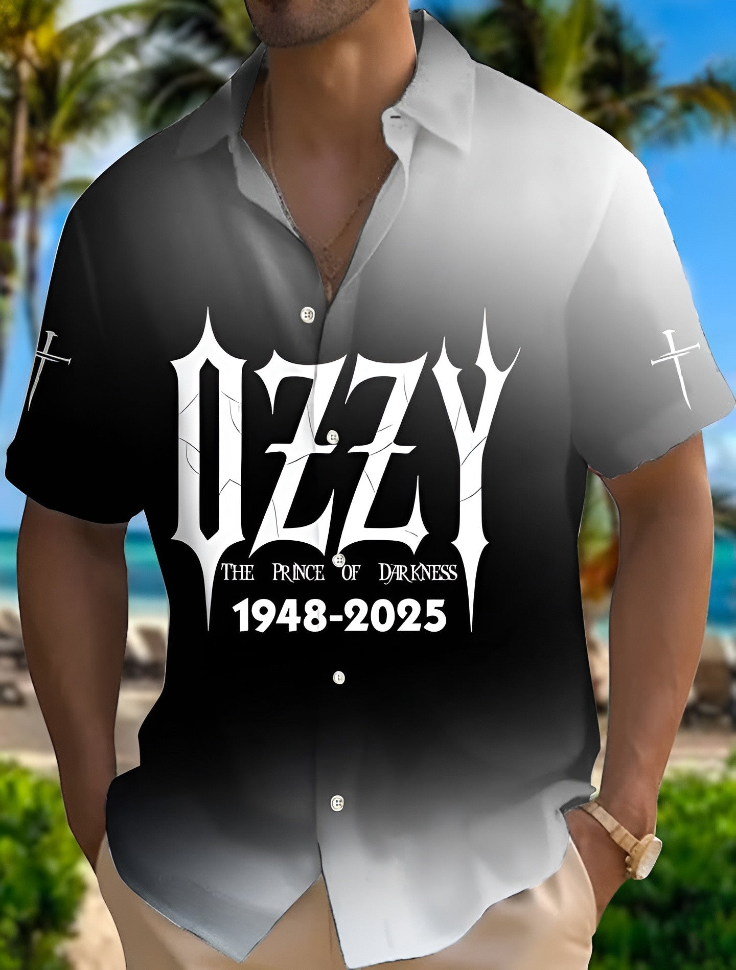 Ozzy Osbourne Hawaiian Shirt The Prince Of The Darkness Shirt 1948 2025 RIP Ozzy Osbourne Gift