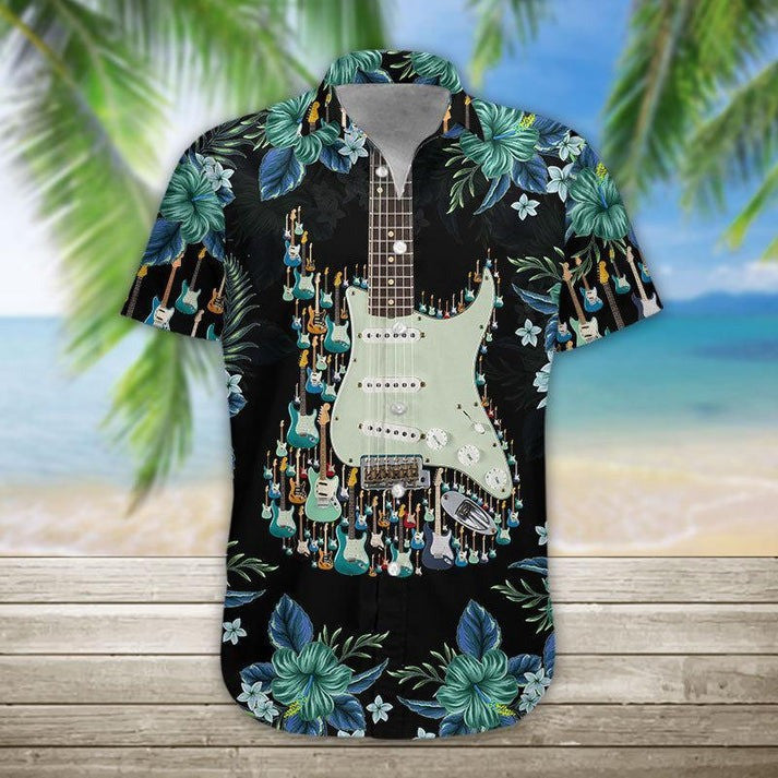 Electric Guitar Hawaiian Shirt 2025 Aloha Shirt Unusual Gifts For Guitar Players