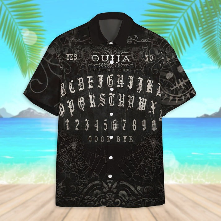 Ouija Board Hawaiian Shirt Mens Halloween Button Up Shirts Gifts For Brother