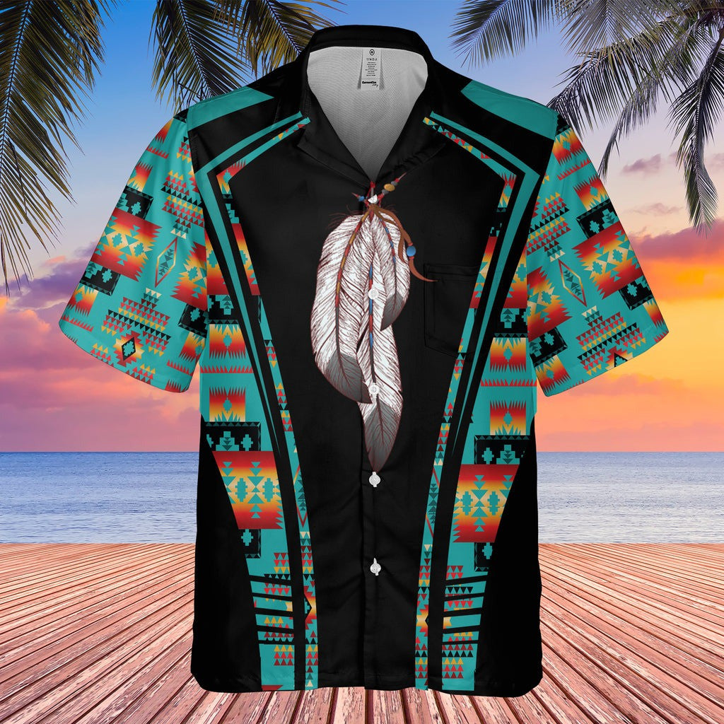 Tribe Design Native American Hawaiian Shirt Native American Mens Clothing For Sale
