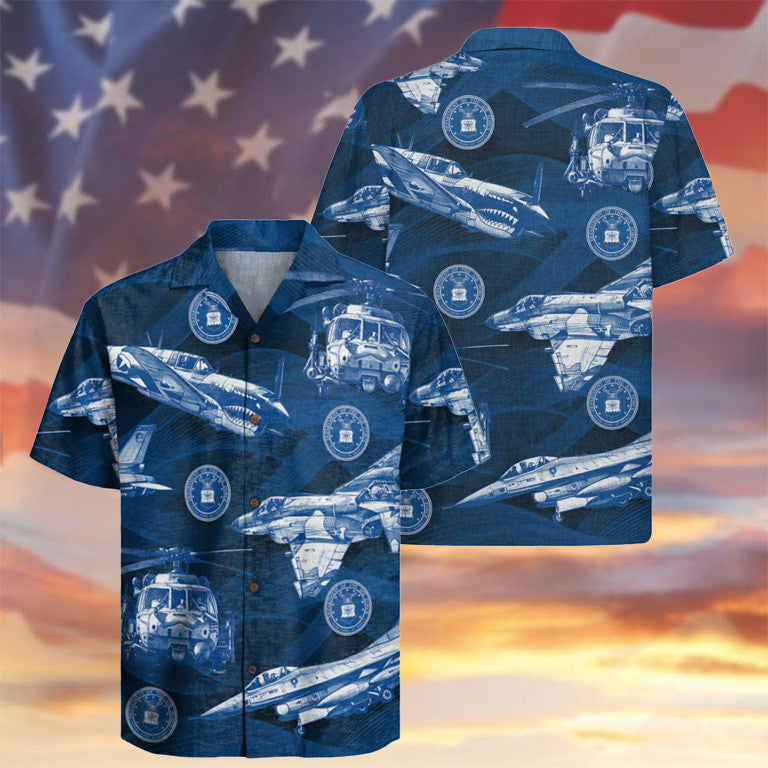 US Air Force 78th Years Of Service Hawaiian Shirt USAF Apparel Good Gifts For Veterans