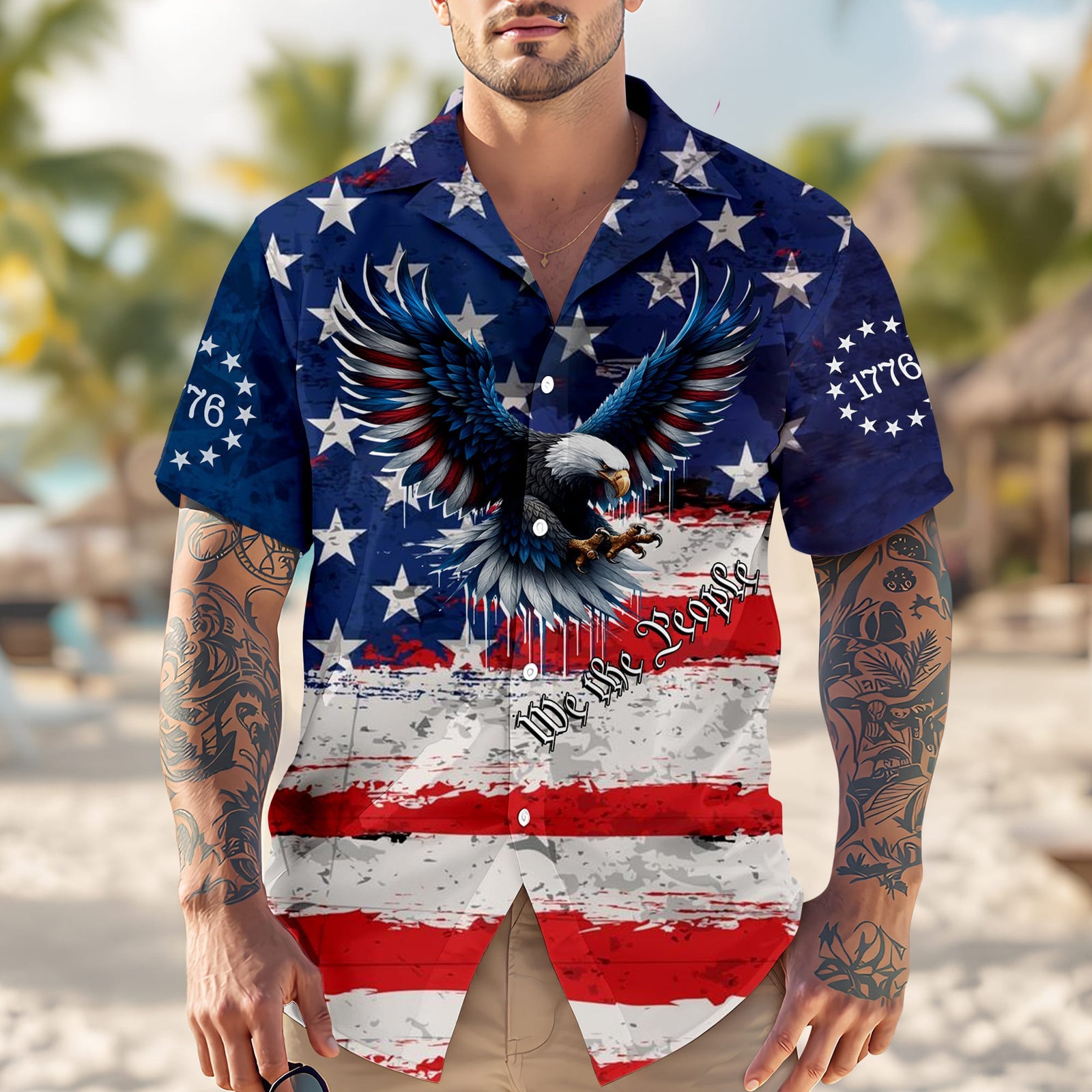 Eagle USA 250Th Anniversary Hawaiian Shirt We The People Shirt Gifts For Independence Day