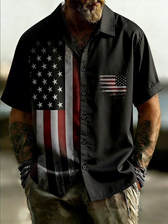 American Flag Hawaiian Shirt Fourth Of July Outfits Independence Day Gift For Husband