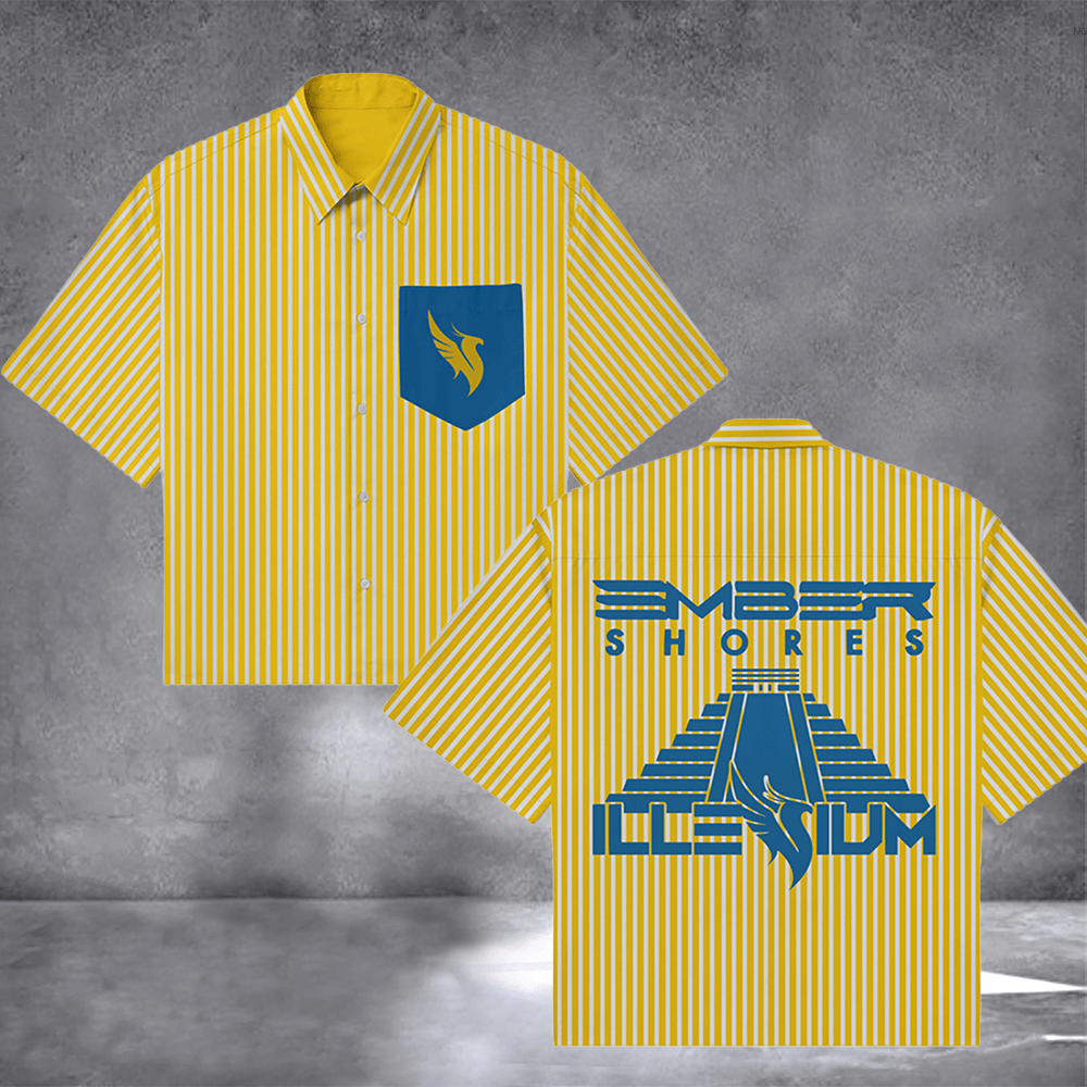 Illenium Merch Ember Shores Hawaiian Shirt Concert Apparel Illenium Fans Gifts Idea