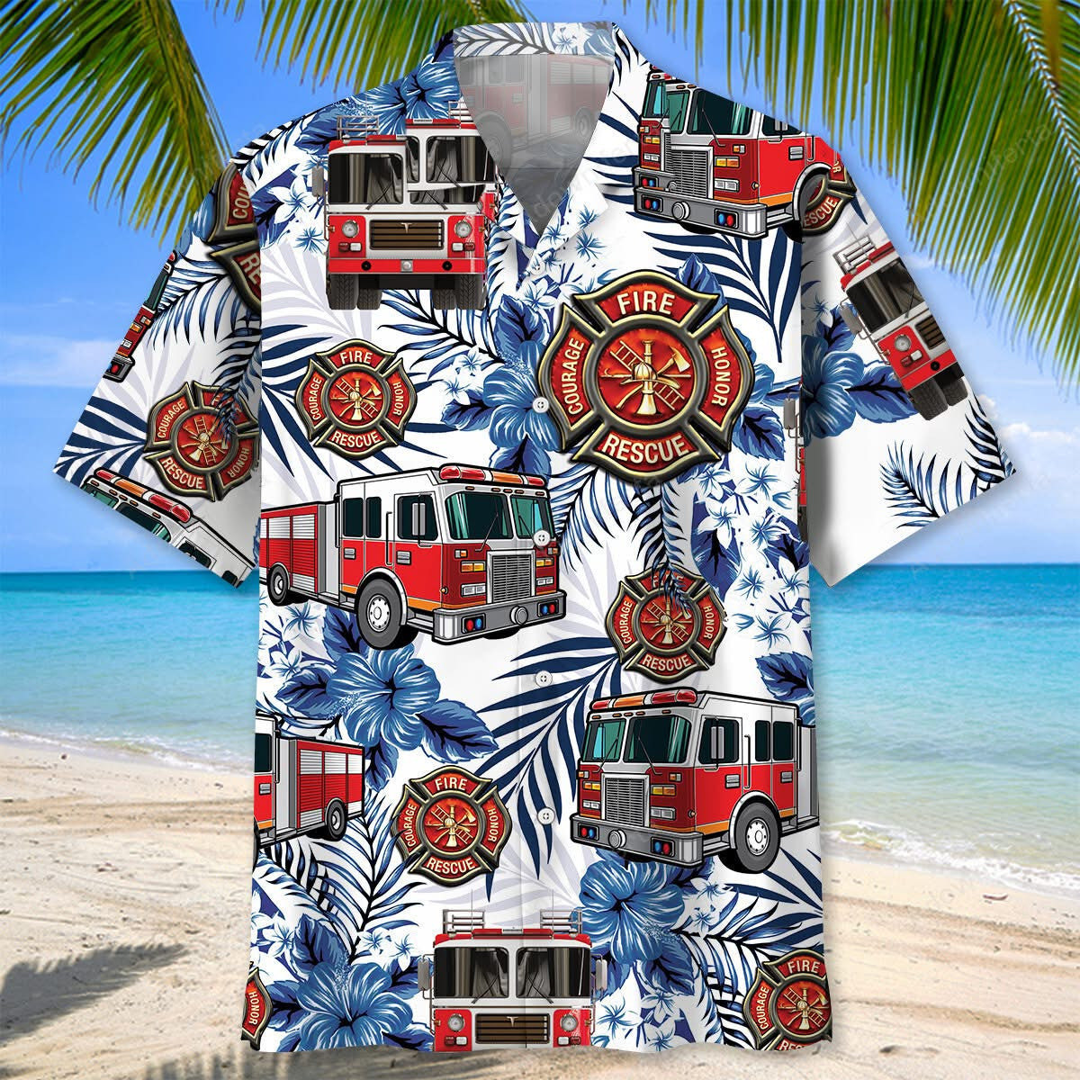 Firefighter Fire Honor Courage Rescue Hawaiian Shirt Patriotic Apparel Gifts For Firefighter