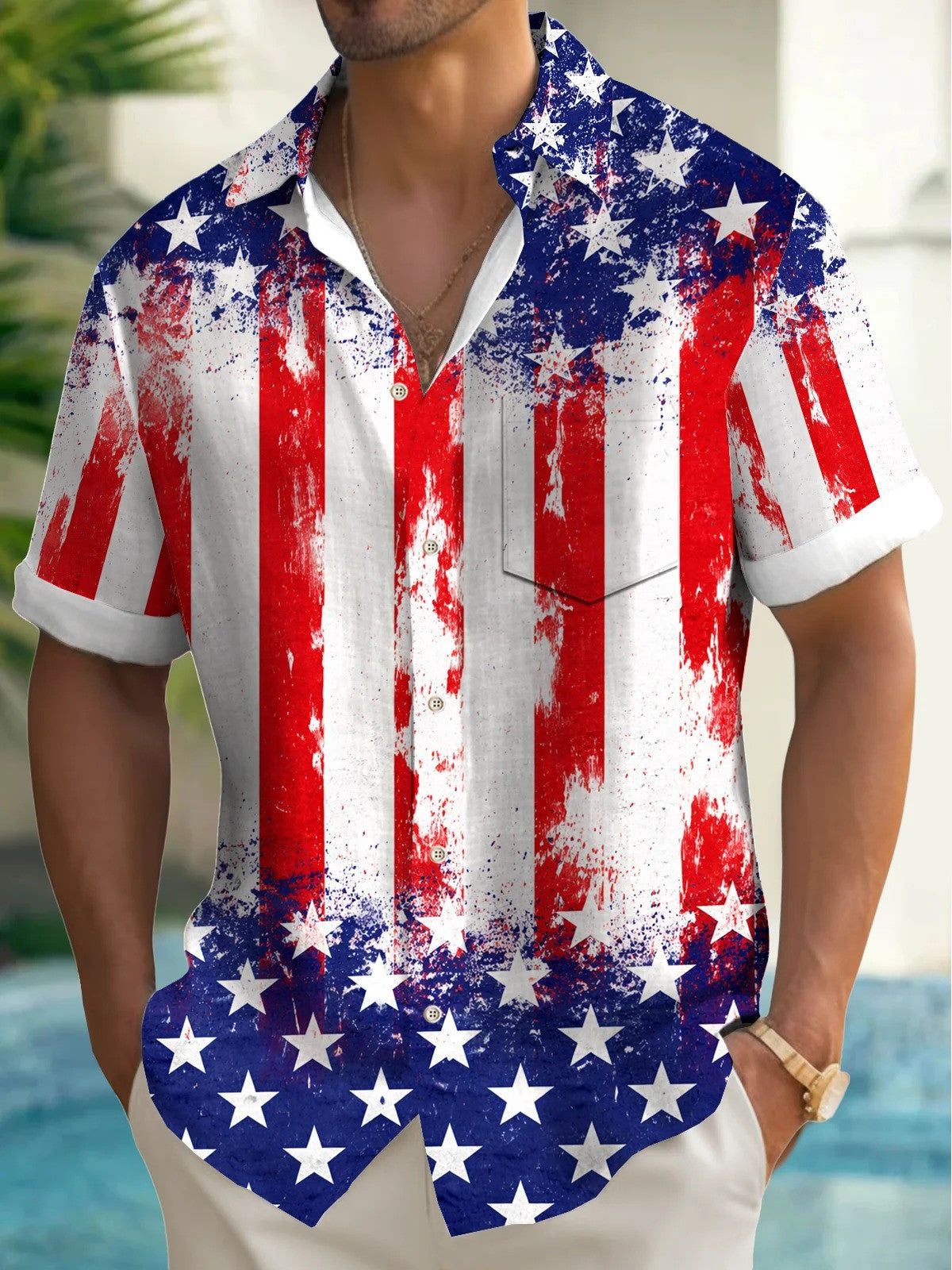 American Flag 4Th Of July Hawaiian Shirt Independence Day Apparel Gifts For 4Th Of July