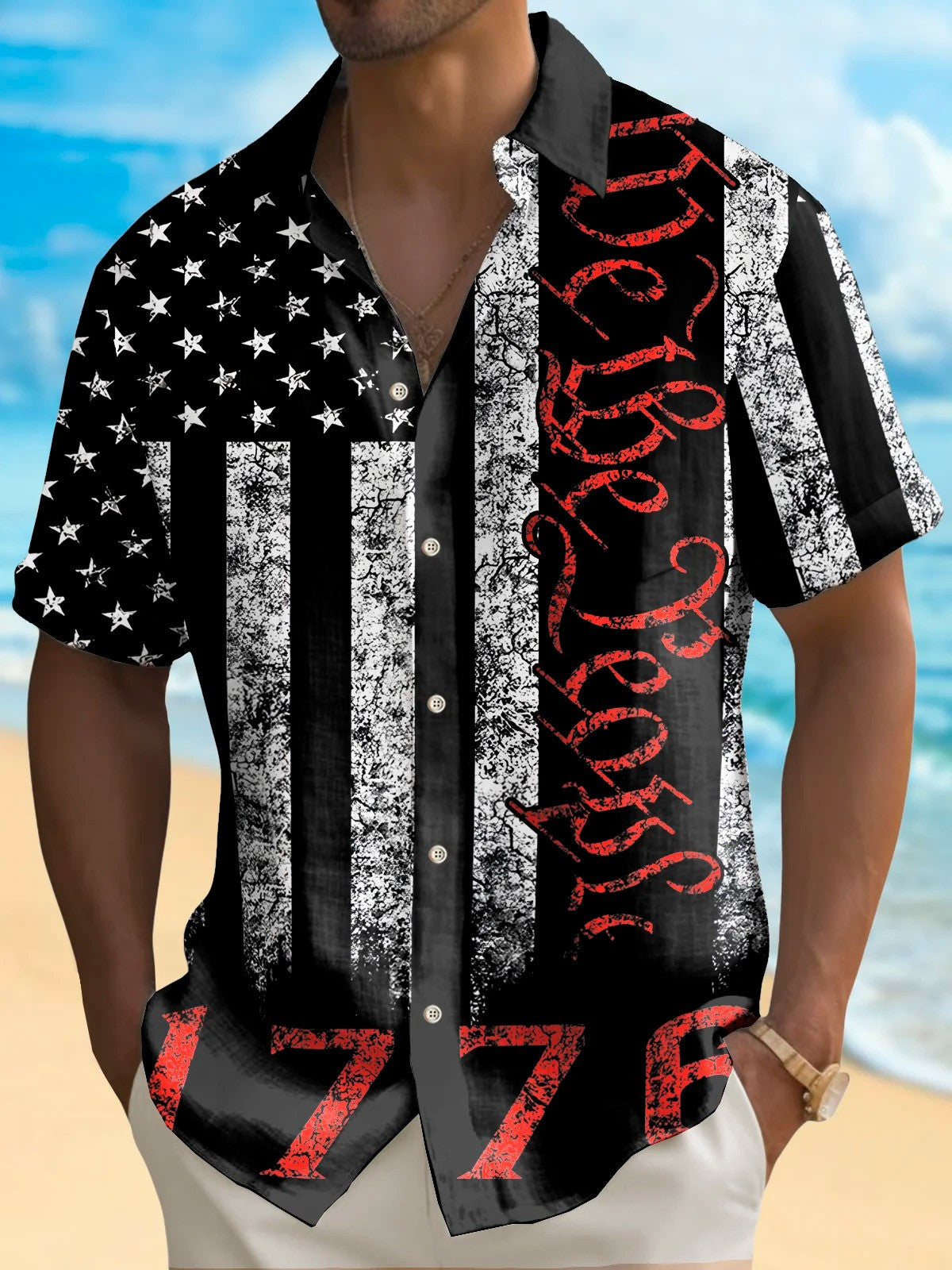 USA 250 Years We The People Hawaiian Shirt July 4 Attire Independence Day Outfits