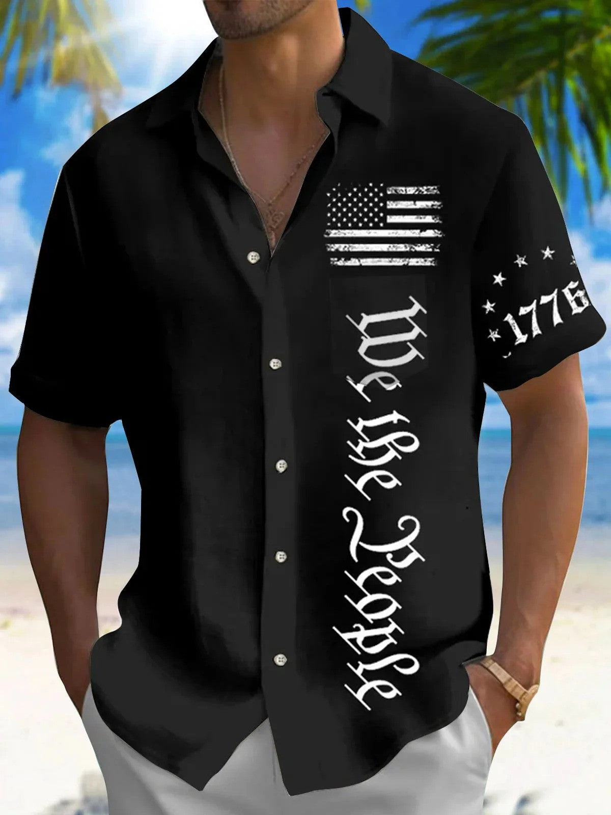We The People 1776 Hawaiian Shirt July 4 Outfits Semiquincentennial Shirts Gift For Patriots