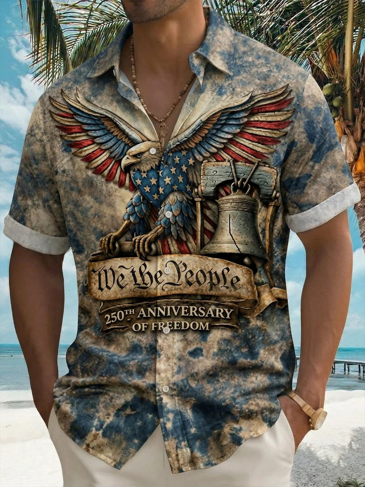 USA 250Th Anniversary We The People Hawaiian Shirt Best 4Th Of July Attire Patriotic Gifts