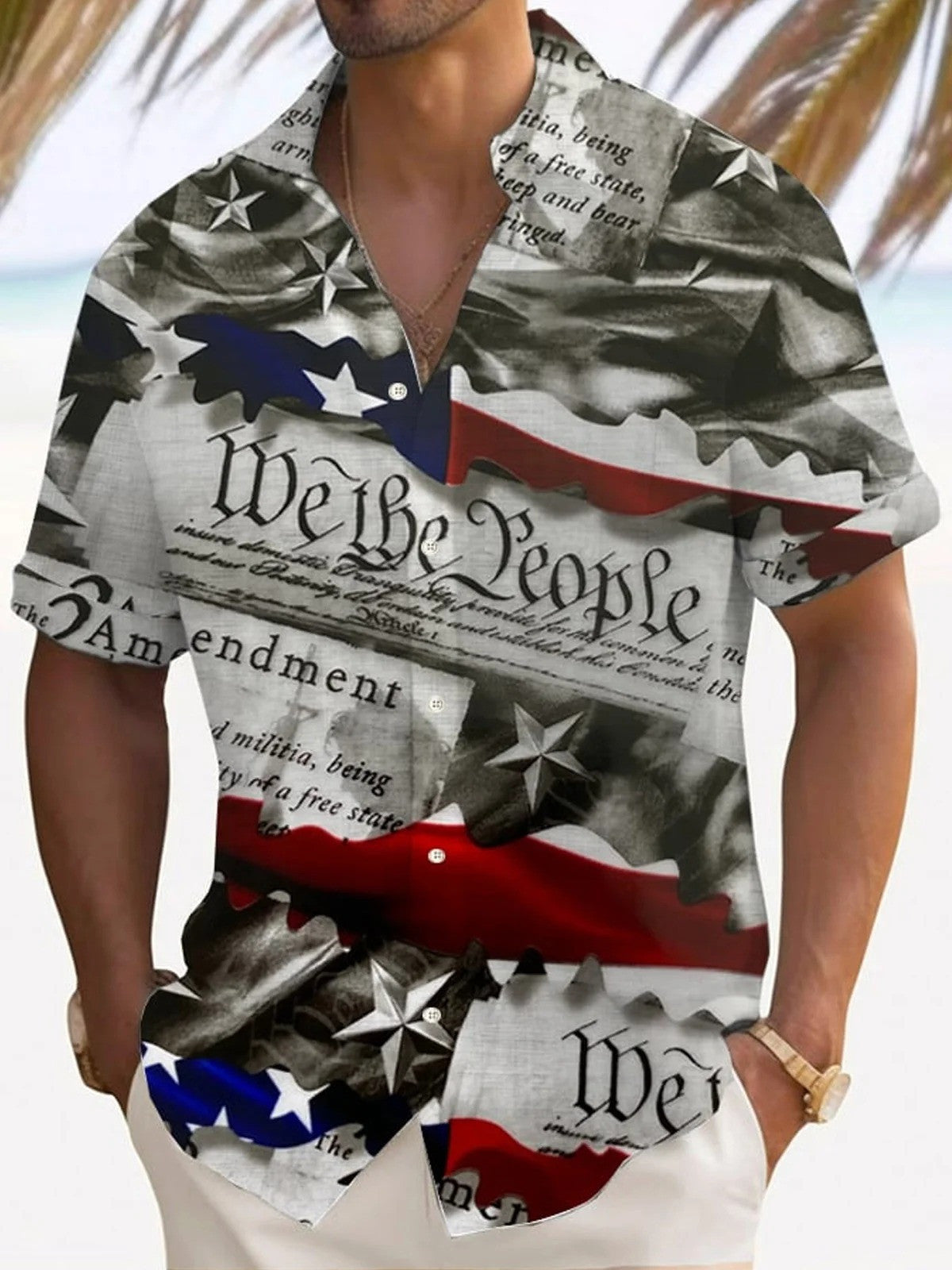 We The People Hawaiian Shirt Independence Day Apparel 4Th Of July Present For Grandpa