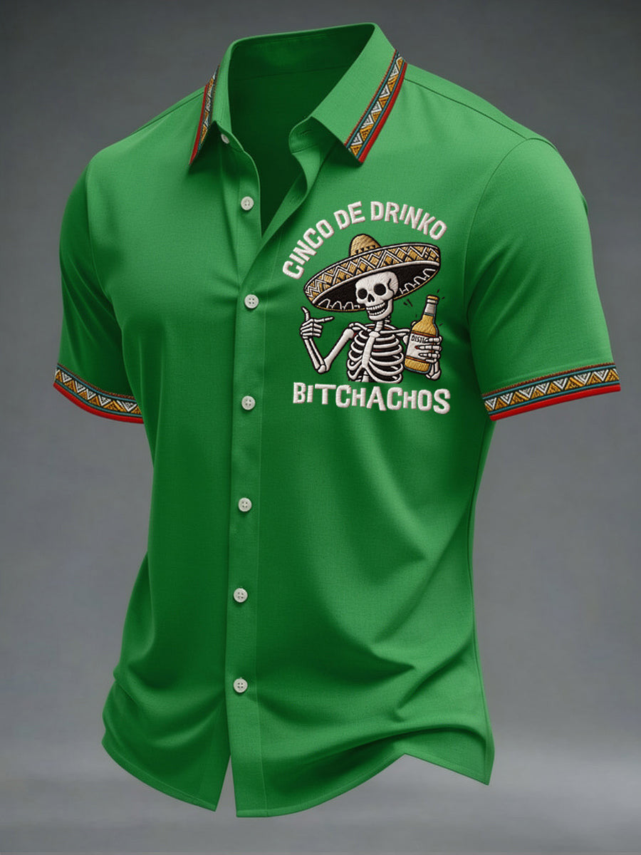 Cinco De Drinko Bitchachos Hawaiian Shirt Cinco De Mayo Shirt Ideas Gifts For Mexican Men