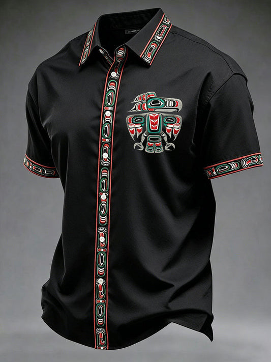 Canada Indigenous Day Haida Tlingit Eagle Hawaiian Shirt Indigenous Day Apparel Gifts Idea