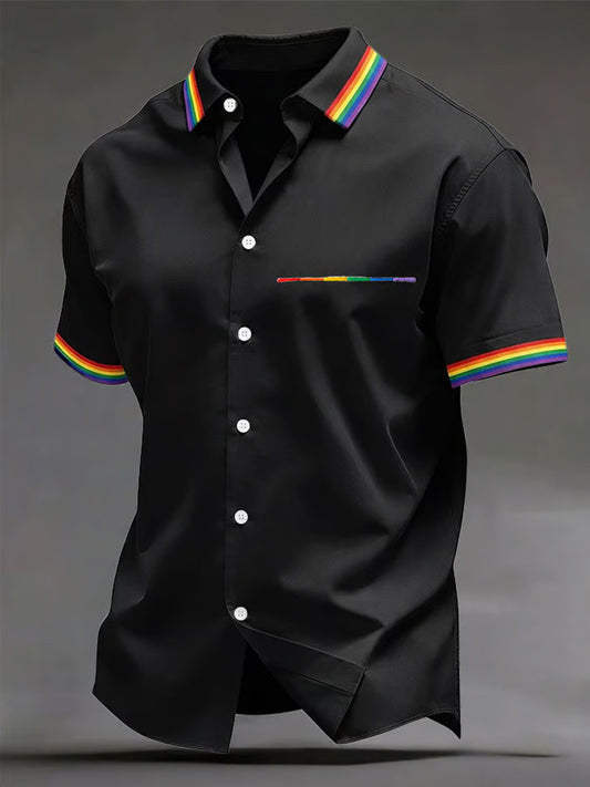 Pride Month Merch Rainbow Hawaiian Shirt LGBT Clothing Best Gifts For Gay Husband