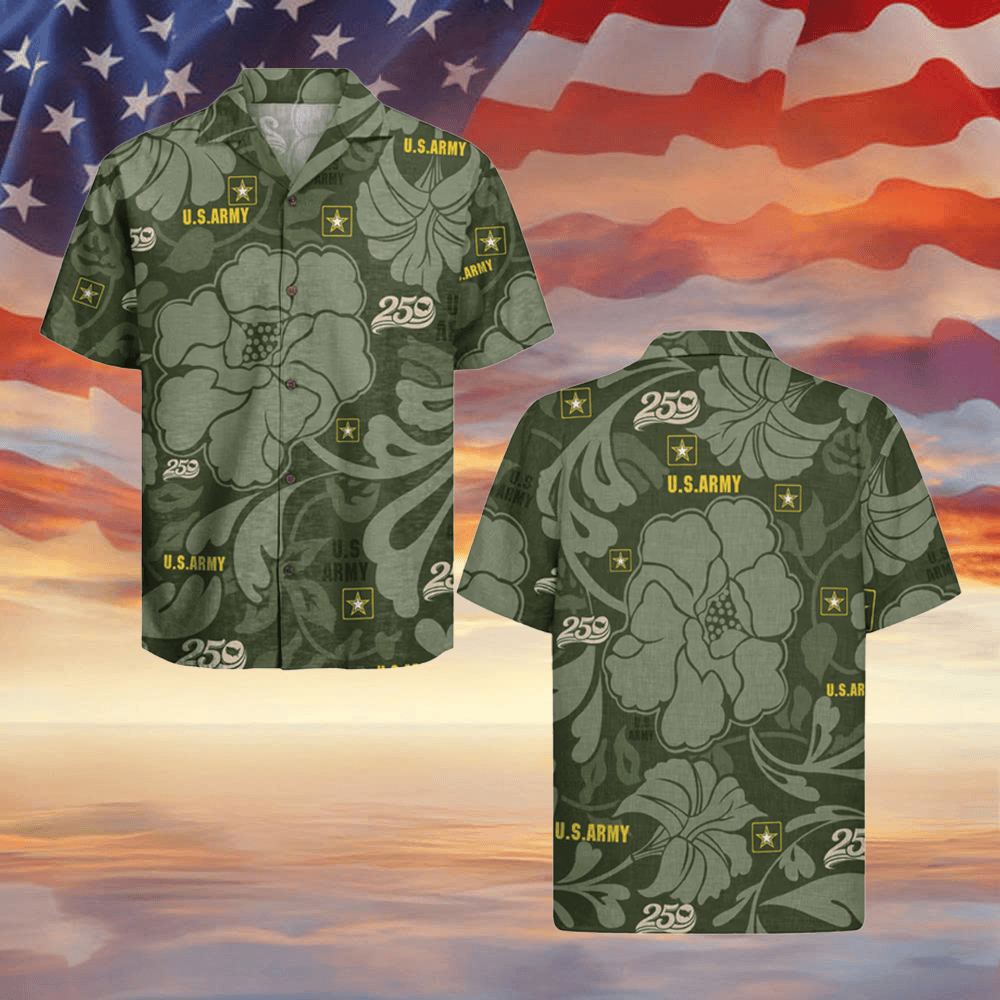 US Army X America 250th Anniversary Hawaiian Shirt 4Th Of July Outfits Patriotic Gifts