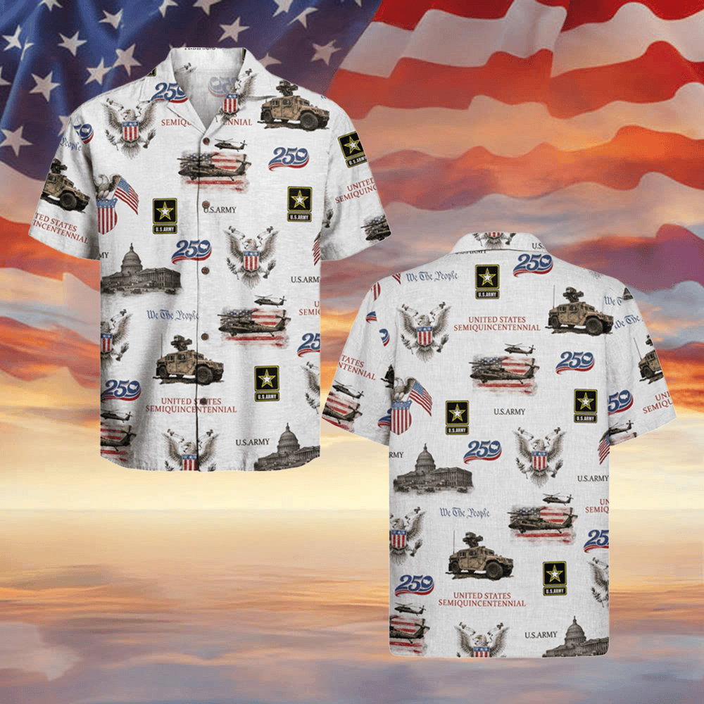 US Army X USA 250Th Anniversary Hawaiian Shirt We The People Shirt Veterans Gifts