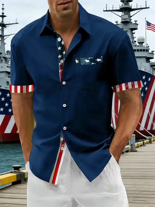 American Flag Hawaiian Shirt Fourth Of July Attire Independence Day Gift For Patriots