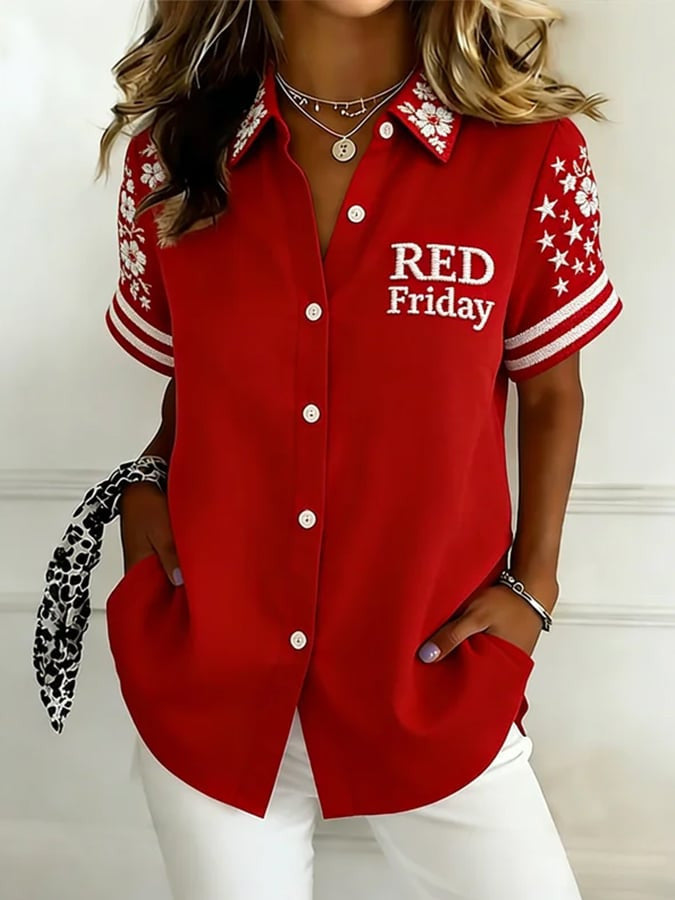 US Red Friday's Hawaiian Shirt Red Friday Shirts Women's Military Veterans Gifts