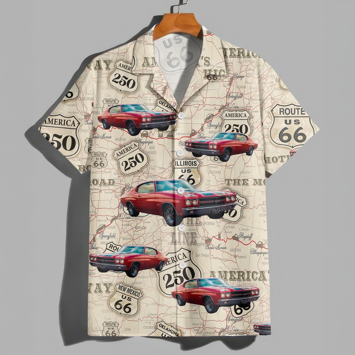 US Route 66 100Th Anniversary Hawaiian Shirt Mother Road Celebration Shirt Fans Gifts