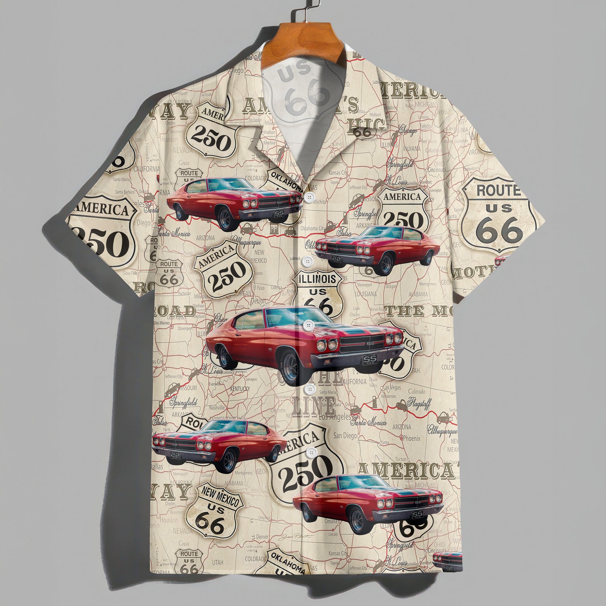US Route 66 100Th Anniversary Hawaiian Shirt Mother Road Celebration Shirt Fans Gifts
