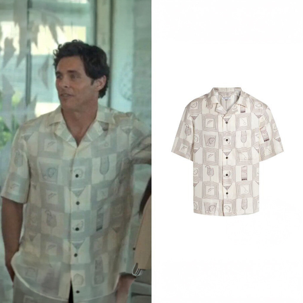 Federico Aperitivo Silk Twill Camp Hawaiian Shirt Loro Piana Merch Unique Anniversary Gifts For Men