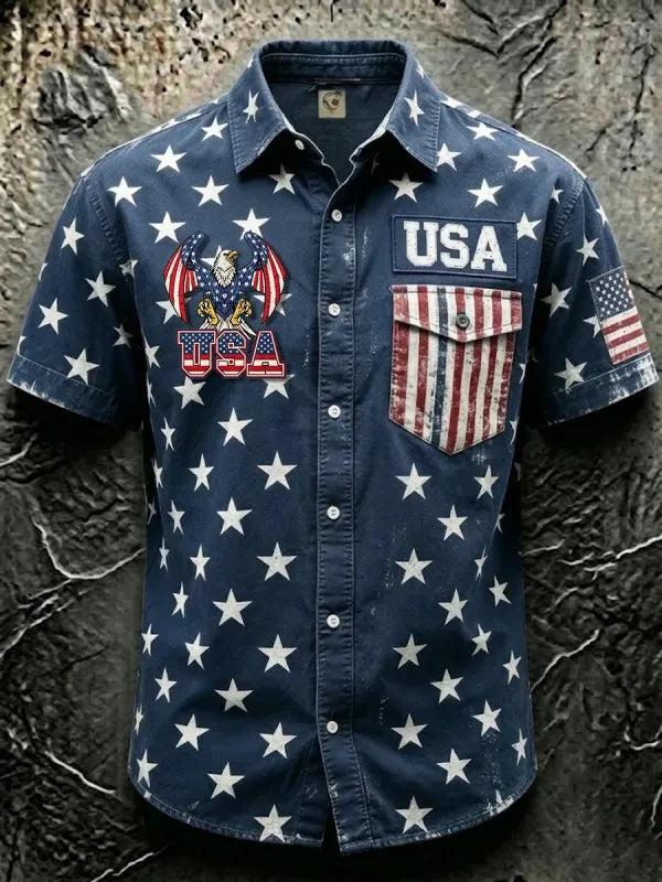 Eagle USA 250Th Anniversary Hawaiian Shirt 4Th Of July Clothes Independence Day Gift For Him