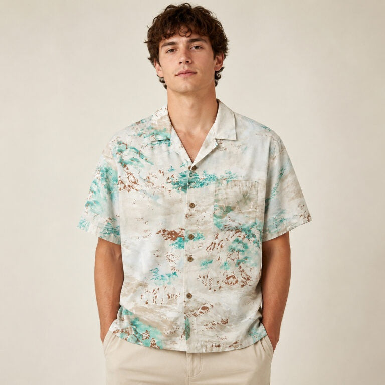 Zendaya Euphoria Season 3 Abstract Watercolor Hawaiian Shirt Summer Vacation Aloha Shirt