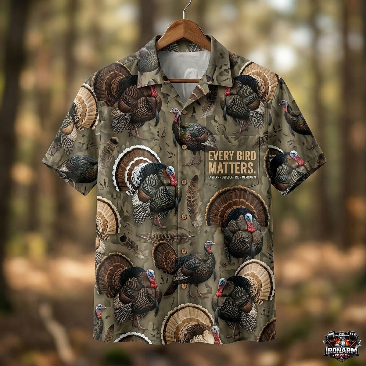Turkey Hunting Hawaiian Shirt Every Bird Matters Aloha Shirt Gift For Husbands