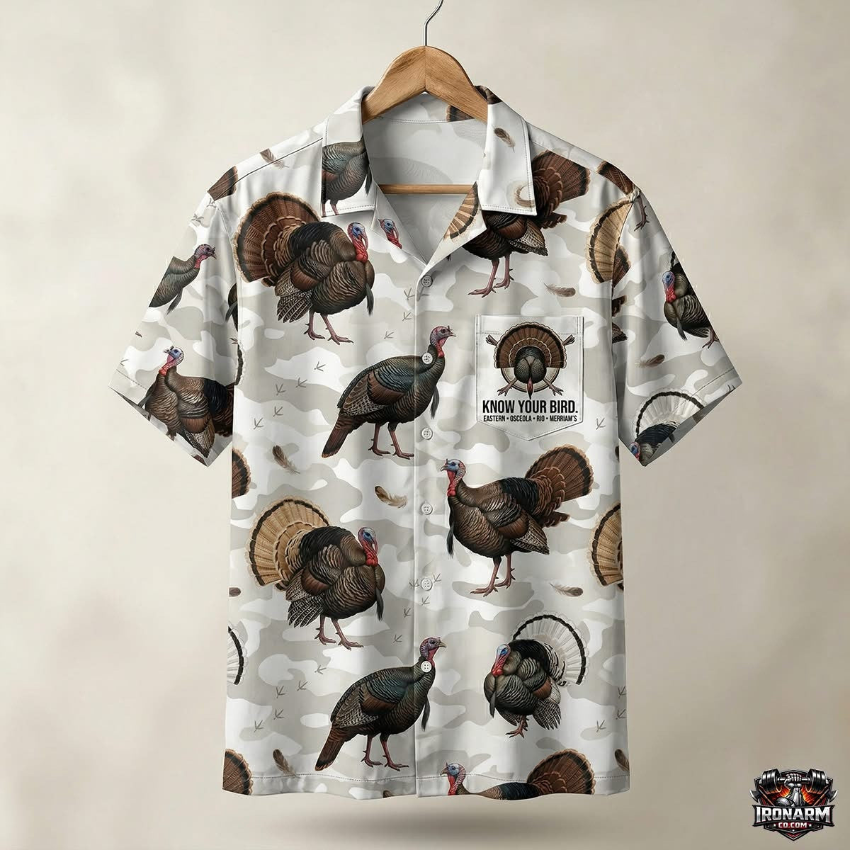 Turkey Hunting Hawaiian Shirt Know Your Bird Aloha Shirt Gift For Dad