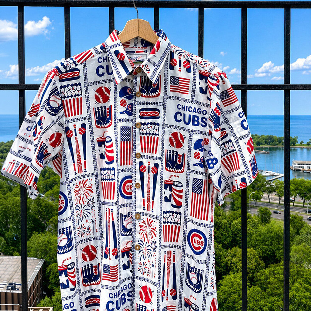 Chicago Cubs Happy Memorial Day 2026 Hawaiian Shirt Chicago Cubs Merch Baseball Fan Gifts