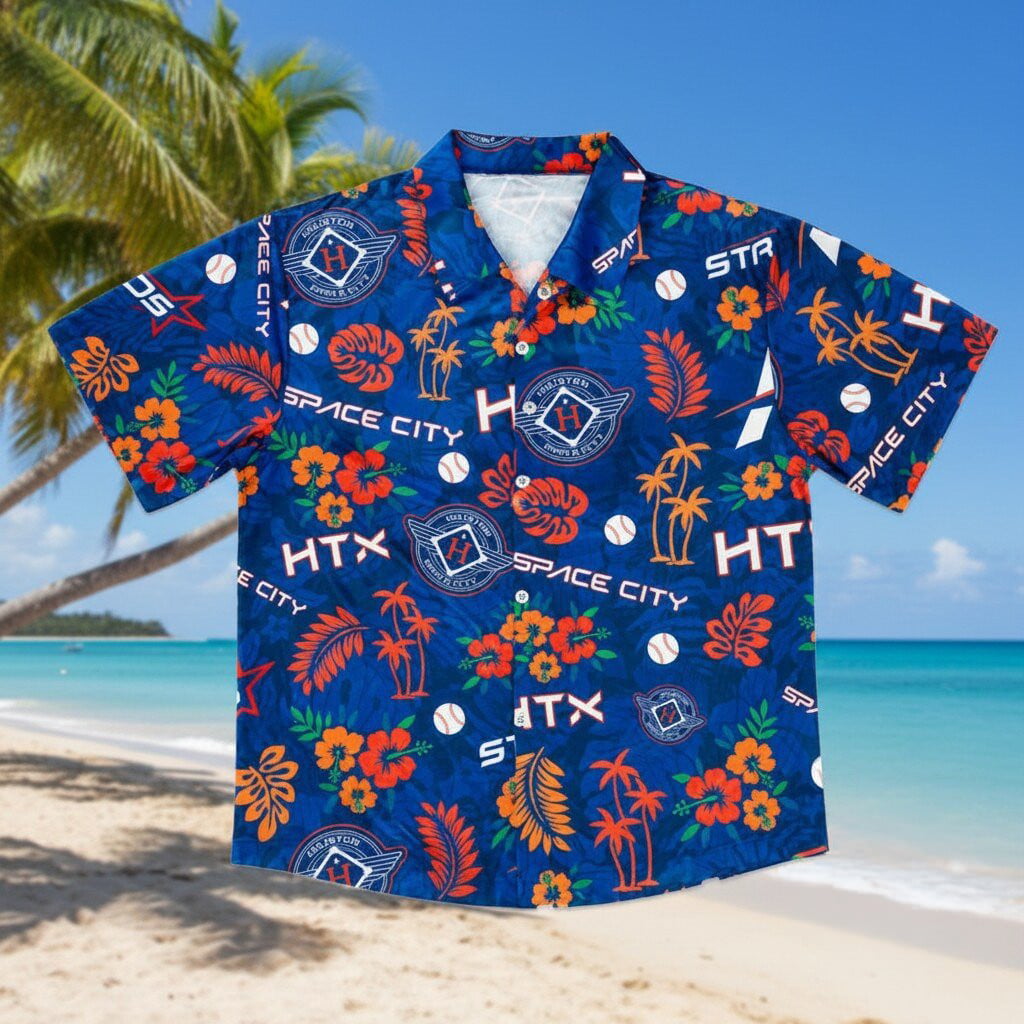 2026 Houston Astros City Connect Hawaiian Shirt Tropical Summer Outfits Gift For Baseball Fans