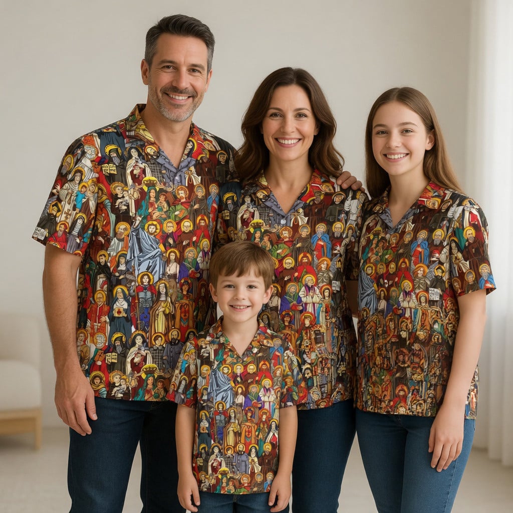 Saints All Saints Hawaiian Shirt Christian Apparel Best Gifts For Religious Family