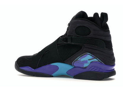 Jordan 8 Retro Aqua 2007 Shoes Black Bright Concord Aqua Tone 305381-041 - savito