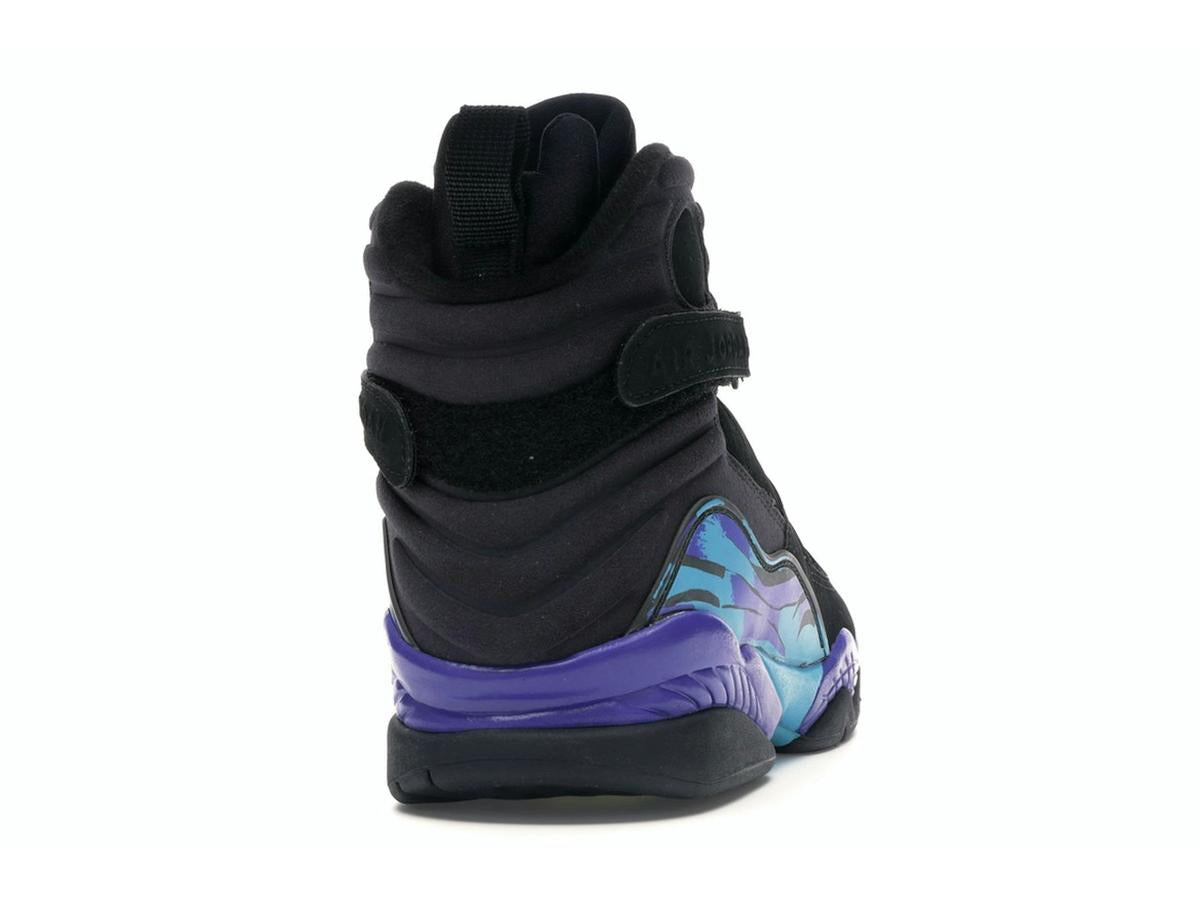 Jordan 8 Retro Aqua 2007 Shoes Black Bright Concord Aqua Tone 305381-041 - savito