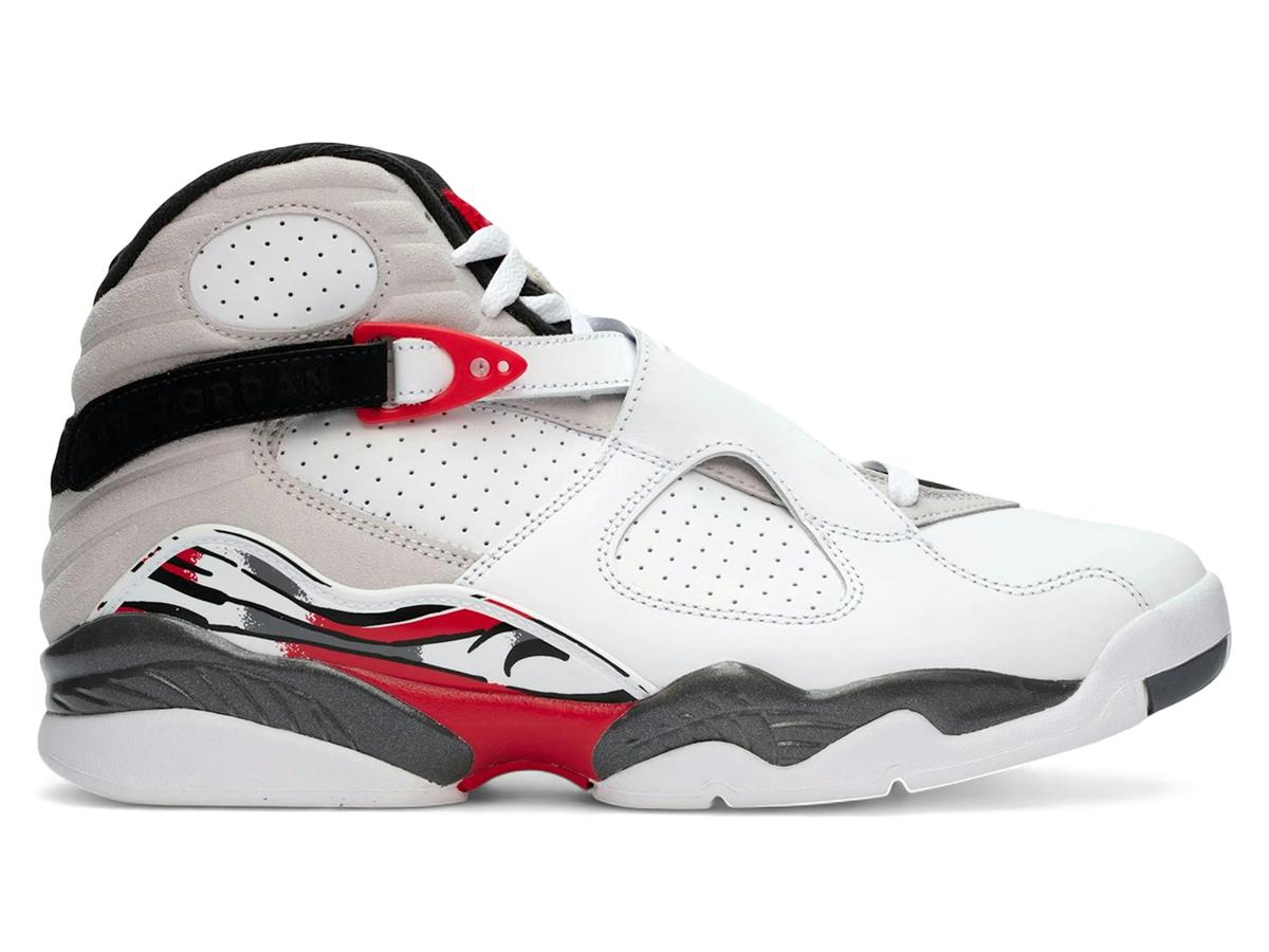 Air Jordan 8 Retro Bugs Bunny (2025) White Black True Red Sneakers 305381-100 - savito