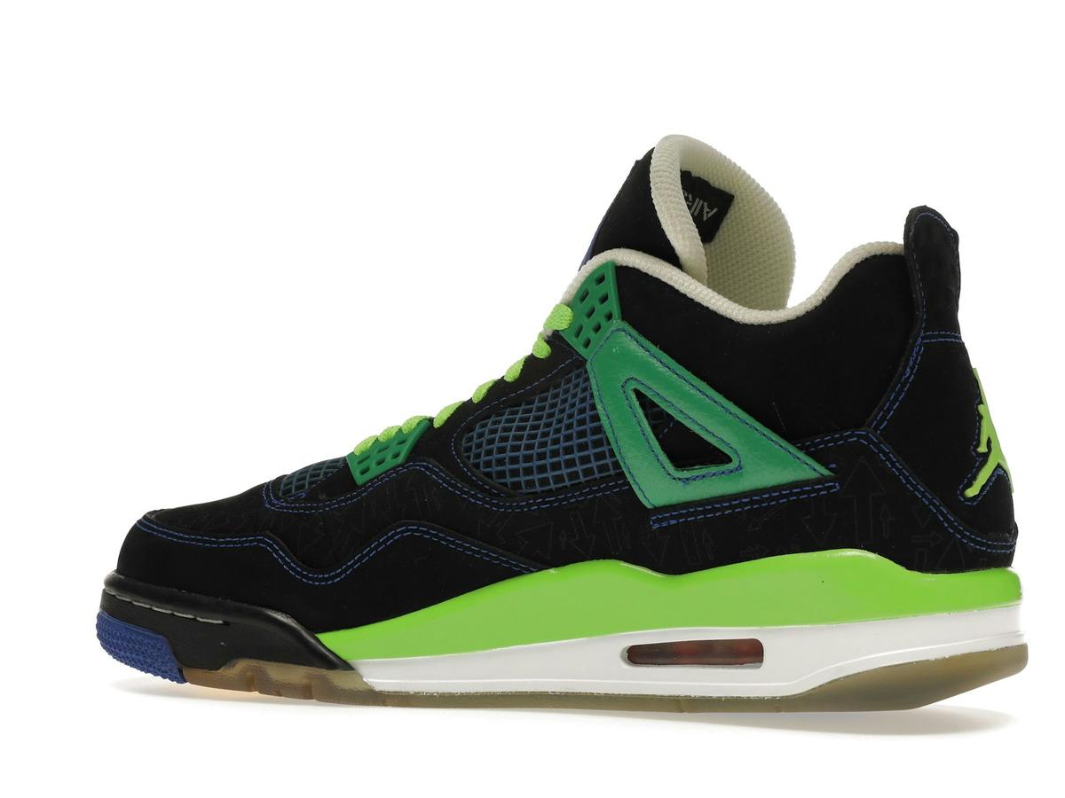 Jordan 4 Retro Doernbecher DB 308497-015 Black Old Royal Electric Green White - savito