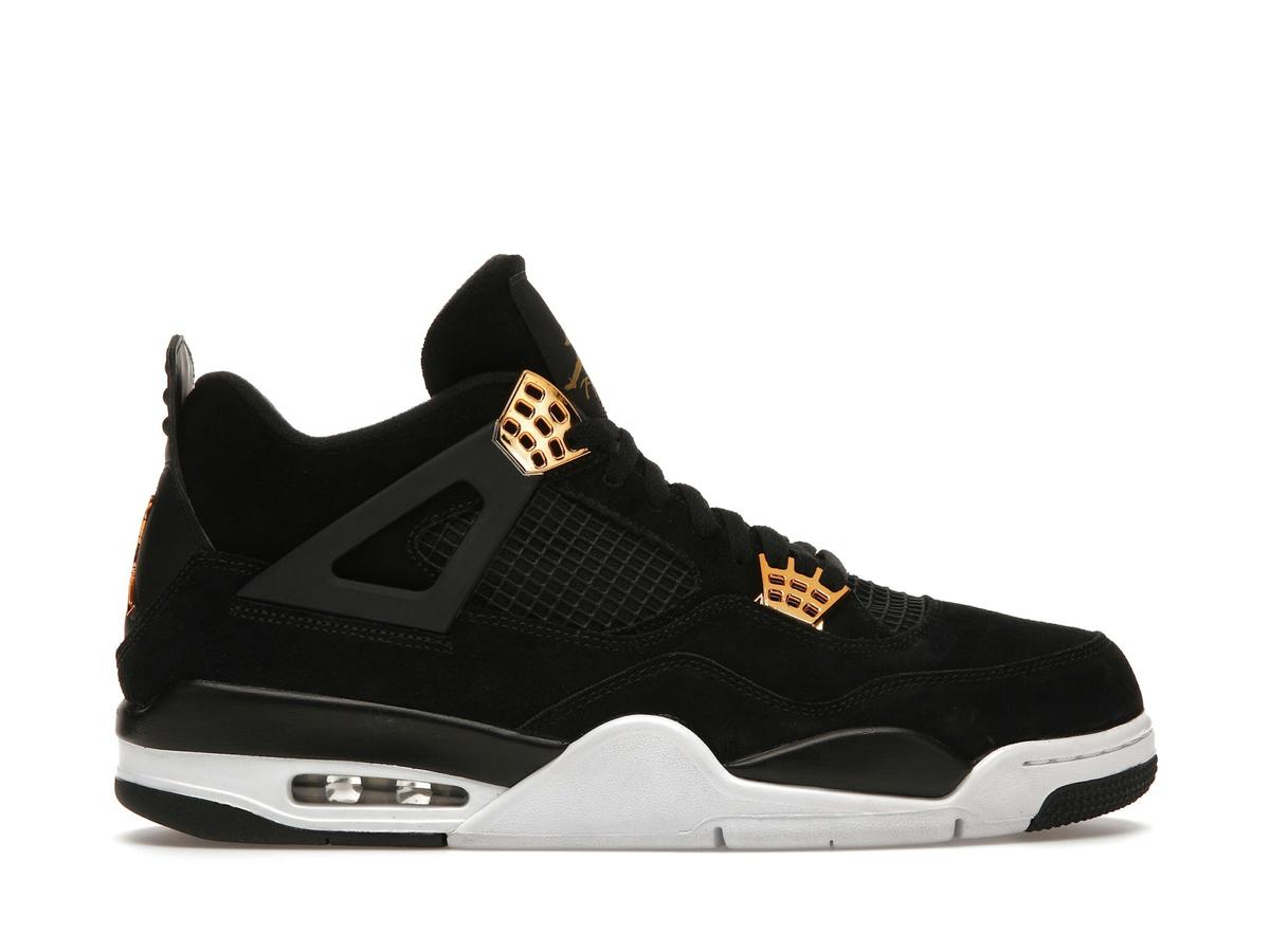 Jordan 4 Retro Royalty Black Metallic Gold White 308497-032 - savito