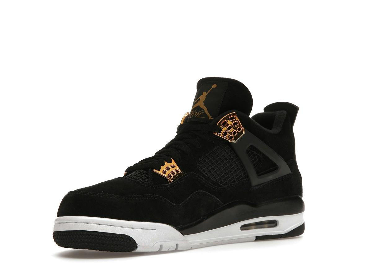 Jordan 4 Retro Royalty Black Metallic Gold White 308497-032 - savito