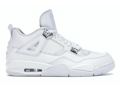 Jordan 4 Retro Pure Money (2017) White Metallic Silver Pure Platinum 308497-100 - savito