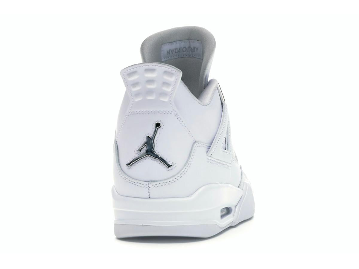 Jordan 4 Retro Pure Money (2017) White Metallic Silver Pure Platinum 308497-100 - savito