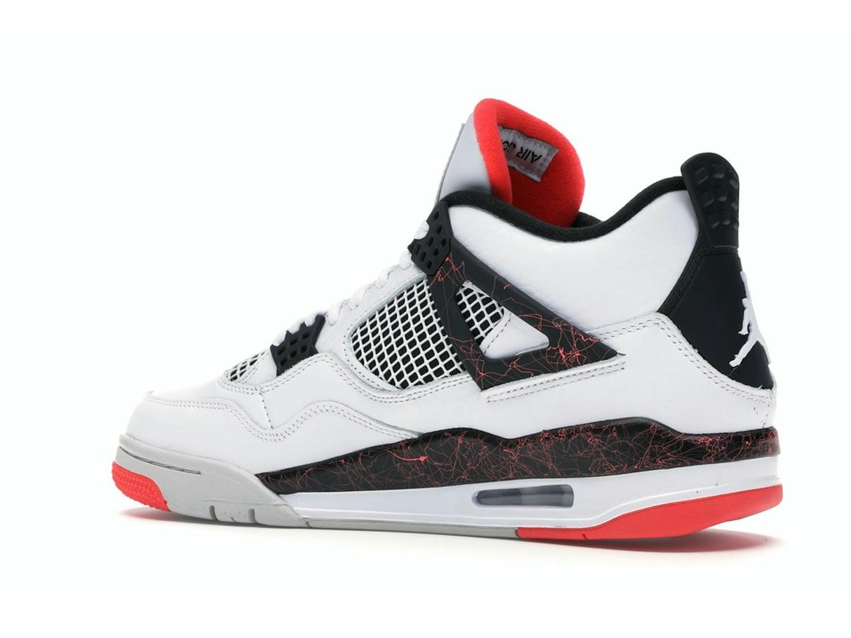 Jordan 4 Retro Flight Nostalgia White Black Bright Crimson Pale Citron 308497-116 - savito