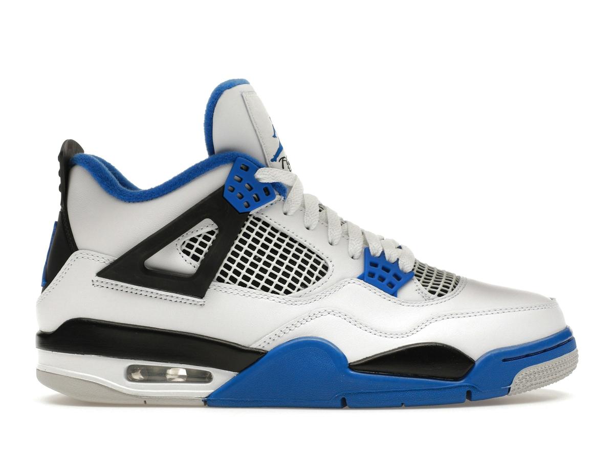Jordan 4 Retro Motorsports 2017 White Varsity Blue Black 308497-117 - savito