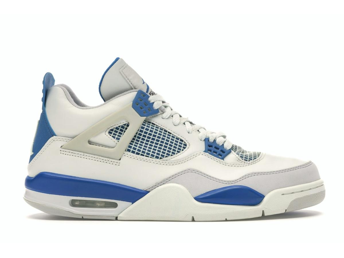 Jordan 4 Retro Military Blue (2006) 308497-141 White Military Blue Neutral Grey - savito
