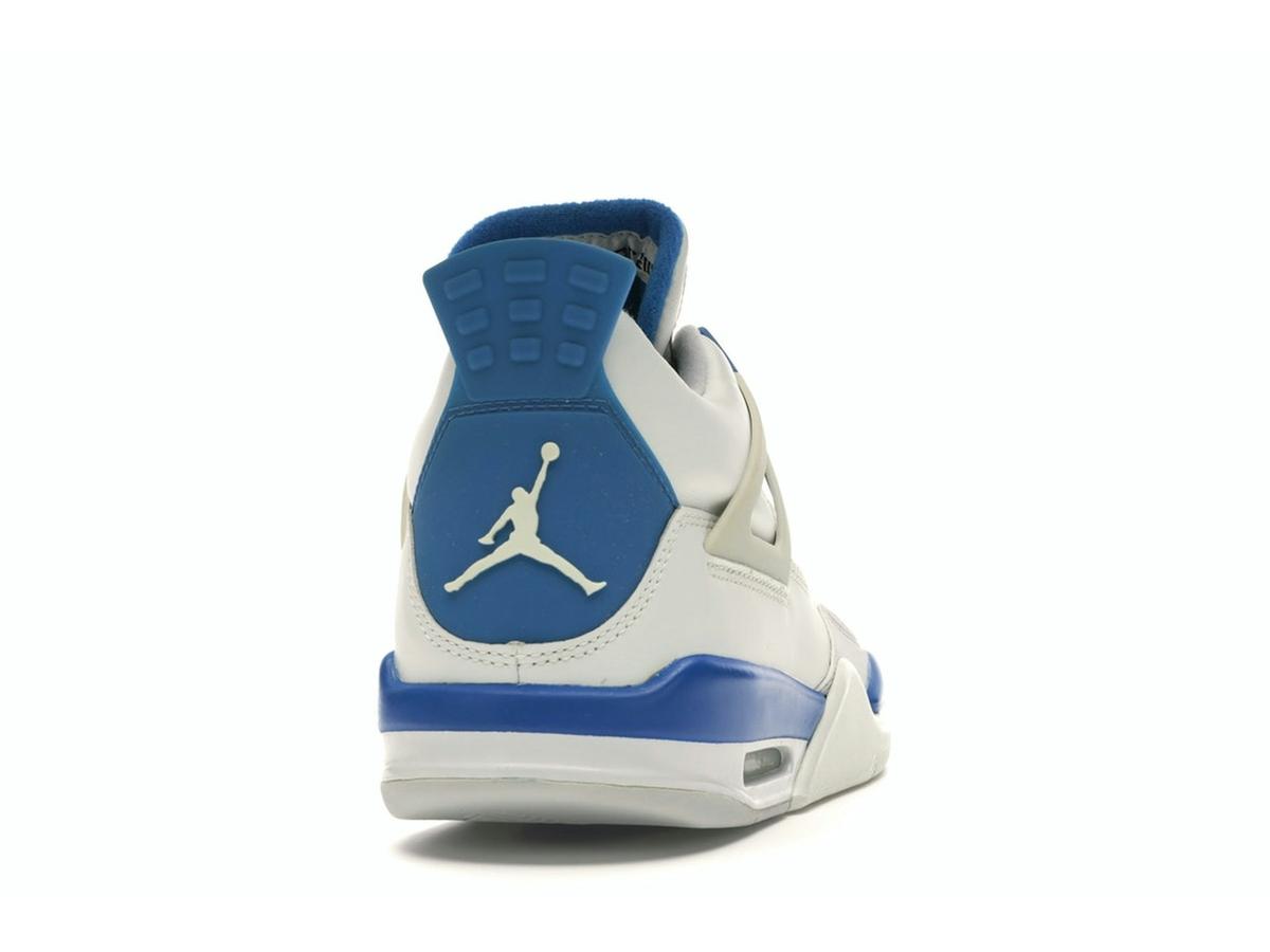 Jordan 4 Retro Military Blue (2006) 308497-141 White Military Blue Neutral Grey - savito