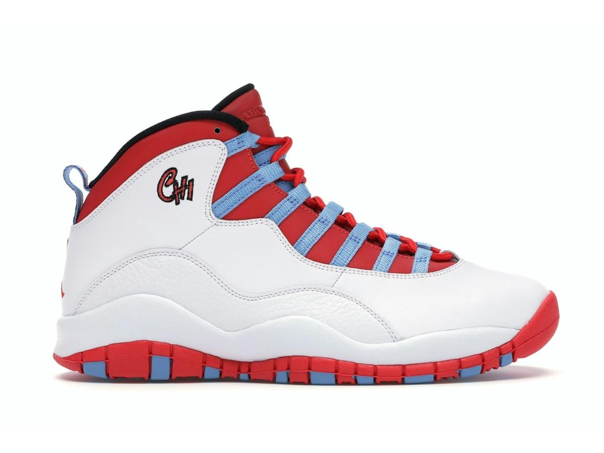 Jordan 10 Retro Chicago Flag White University Blue 310805-114 - savito