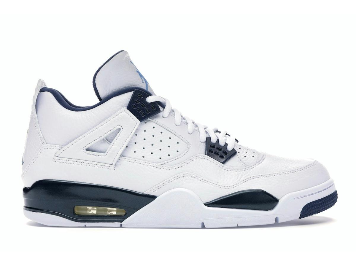 Air Jordan 4 Retro Columbia 2015 White Legend Blue Midnight Navy 314254-107 Sneakers - savito